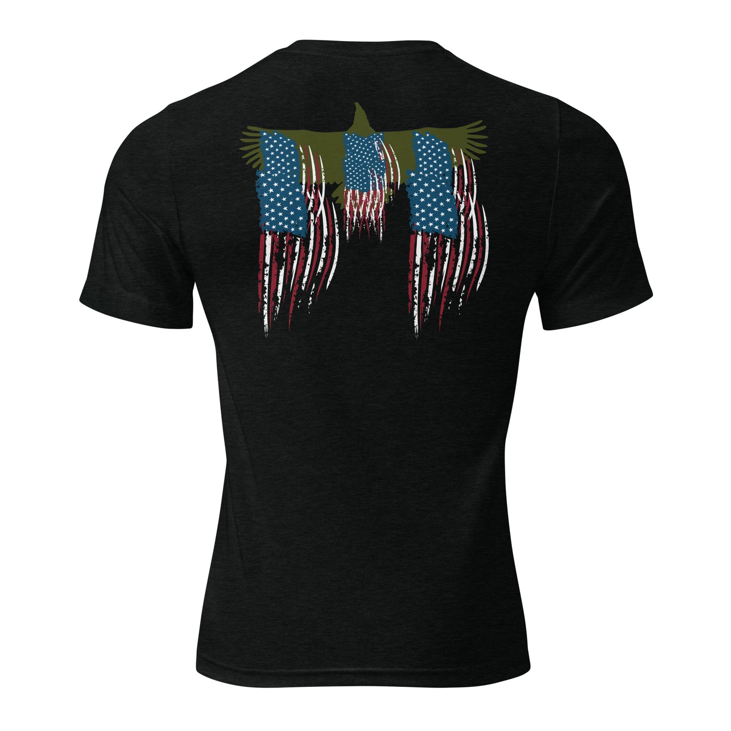 SOARING EAGLE on Back (Unisex tri-blend)
